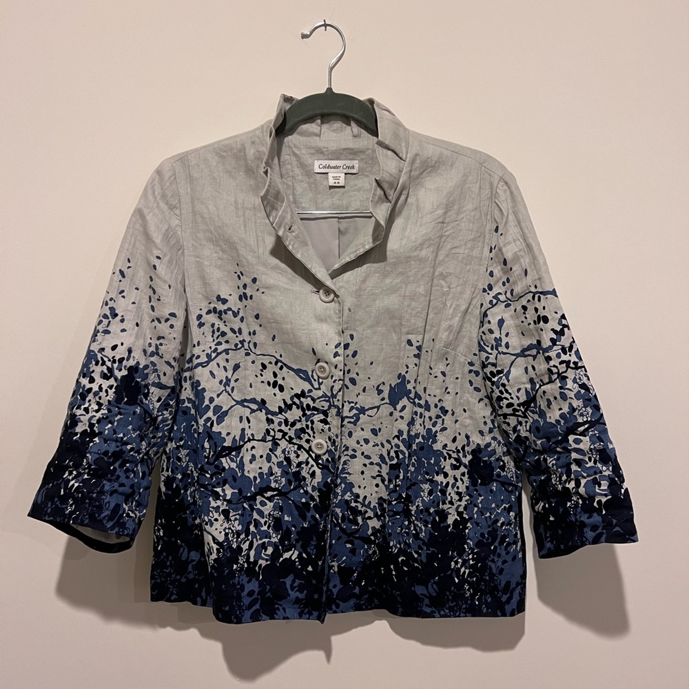 Coldwater creek linen jacket